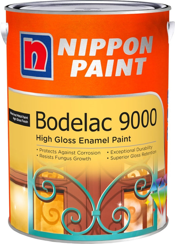 NIPPON PAINT BODELAC 9000 (HIGH GLOSS) 5L FOR WOOD & METAL